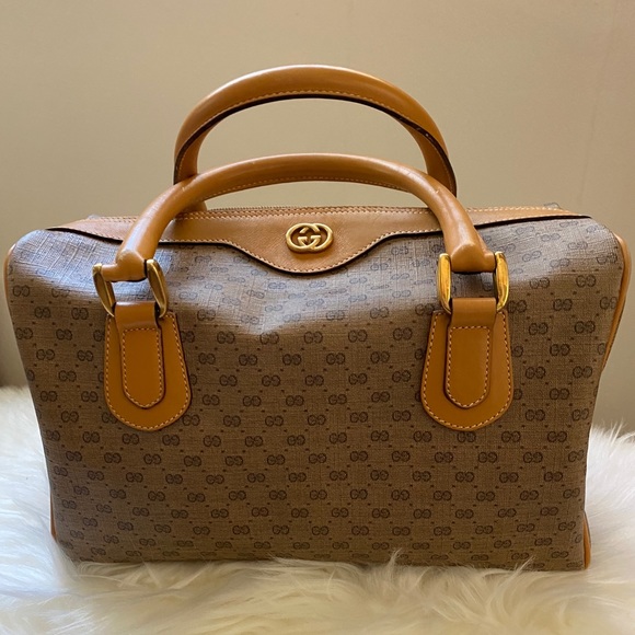 Gucci Handbags - Gucci Brown Vintage Micro GG Boston Bag
Brand